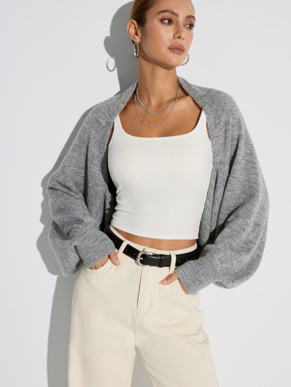 Commense Oversized Batwing Sleeve Cardigan XL Alpaca Blend